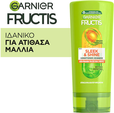 Garnier Fructis Sleek & Shine Conditioner Ενυδάτωσης για Όλους τους Τύπους Μαλλιών 200ml