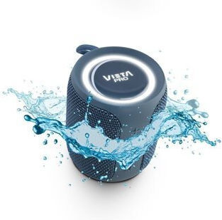 Vieta Pro Groove Waterproof Bluetooth Speaker 20W with Battery Life up to 12 hours Blue