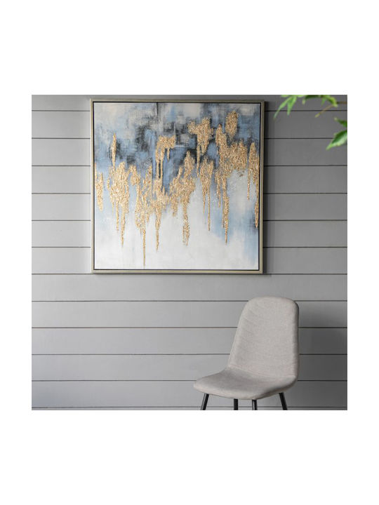 Artekko Golden Flakes Πίνακας Ελαιογραφία σε Καμβά 100x100cm