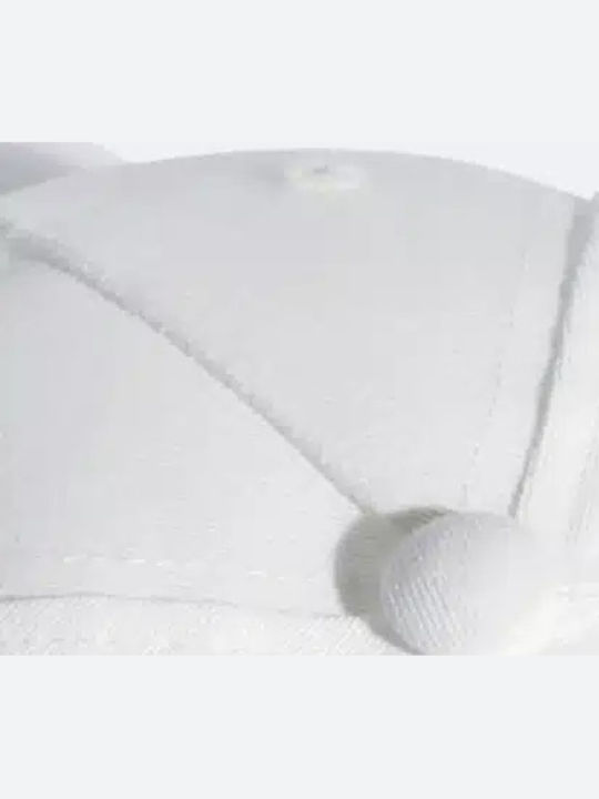 adidas Kids' Jockey Fabric Sunscreen Daily White Hat