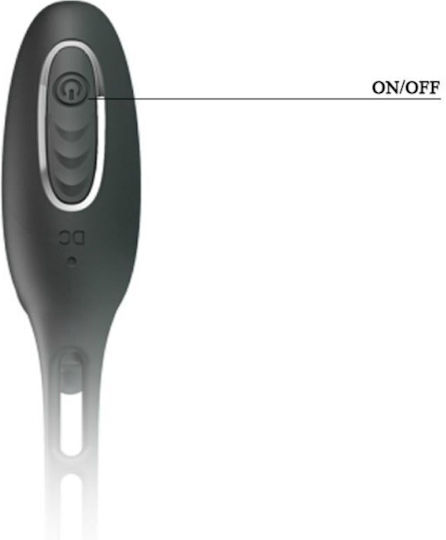 Pretty Love Penis Rings & Vibrating Plug Πρωκτικός Δονητής με Δυνατότητα Ασύρματης Λειτουργίας Μαύρος