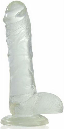 Toyz4lovers Real Rapture Ρεαλιστικό Dildo με Όρχεις και Βεντούζα Διάφανο