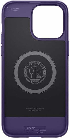 Spigen Mag Armor (MagFit) Umschlag Rückseite Silikon Lila (iPhone 14 Pro Max)