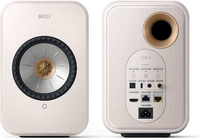 Kef LSX II Home Entertainment Active Speaker 2 No of Drivers with Bluetooth 70W Mineral White (Pair)