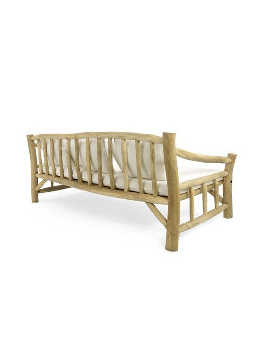 Torc Tree-Seater Sofa Outdoor Wooden with Pillows 210x100x80cm