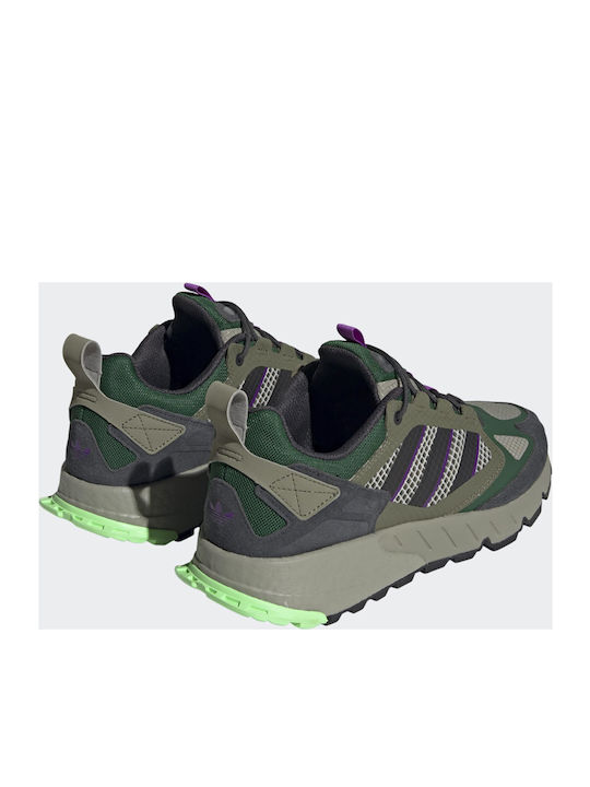 【ほぼ新品】SDD480GB② 0時間 adidas ZX 1K Boost Seasonality 2.0 Adidași Pentru Bărbați Kaki