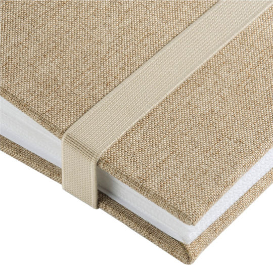 HAMA Album Jumbo Tessuto 60 Pages Suitable for Photos 10x15cm Beige 30x30cm