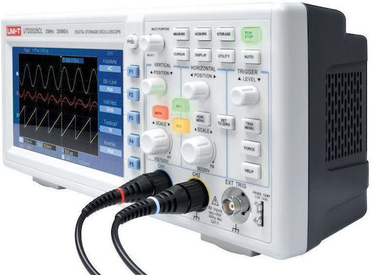 Uni-T UTD2025CL Heat Rate Monitor Counter 25MHz with 2 Channels and 7" Screen
