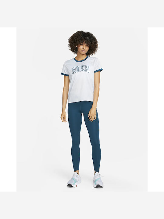 Women's Cropped Running Legging Dri-Fit Blue