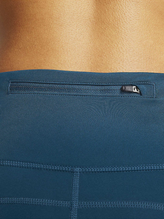 Women's Cropped Running Legging Dri-Fit Blue