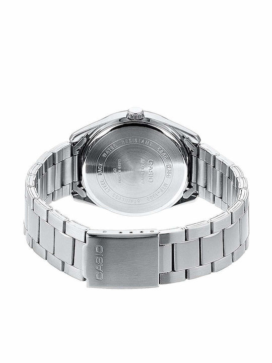 Casio Men's Watch 38.5mm Battery with Silver Metal Bracelet