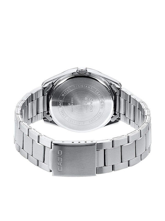 Casio Men's Watch 38.5mm Battery with Silver Metal Bracelet