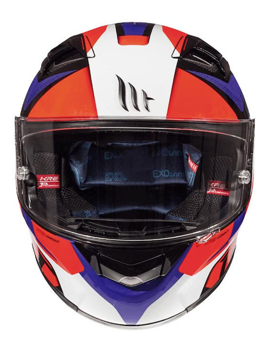 MT Kre Lookout G2 Fluo Red Κράνος Μηχανής Full Face DOT / ECE 22.05 1400gr