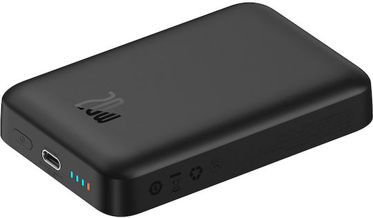 Baseus Magnetic Mini Overseas Edition MagSafe Power Bank 10000mAh 20W με Θύρα USB-C Power Delivery Μαύρο