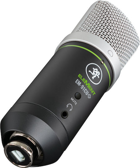 Mackie EM-91CU+ Πυκνωτικό Μικρόφωνο USB Επιτραπέζιο, Shock Mounted για Φωνητικά