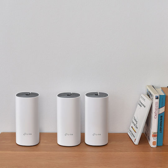 TP-LINK Deco E4 v1 WiFi Mesh Network Access Point Wi‑Fi 5 Dual Band (2.4 & 5GHz) in Triple KIt