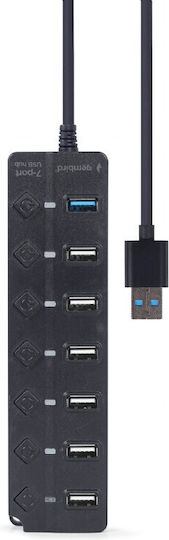 Gembird Hub USB 2.0 cu 7 Porturi și Conectare USB-A