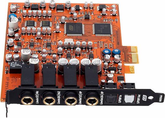 ESI MAYA 44 Ex ​Εσωτερική PCI Express Κάρτα Ήχου 4.0 σε Κόκκινο χρώμα