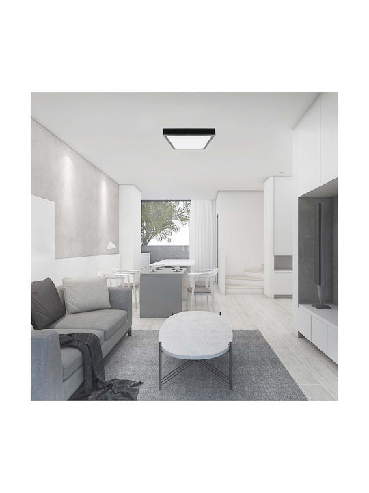 V-TAC Outdoor Ceiling Flush Mount with Integrated LED in Black Color 7650