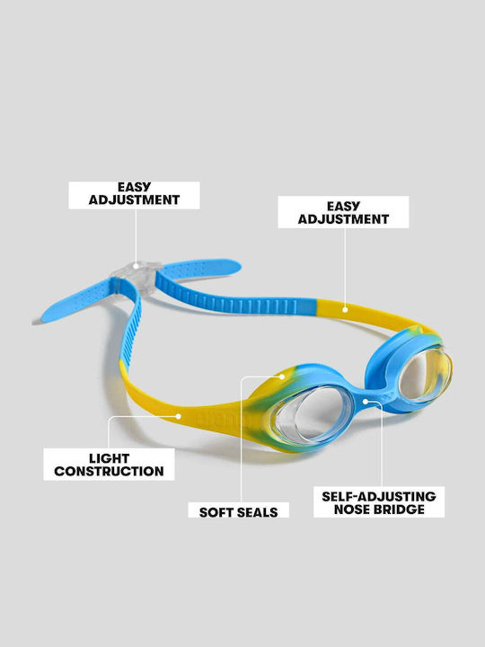 Arena Swimming Goggles Kids with Anti-fog Lenses Blue