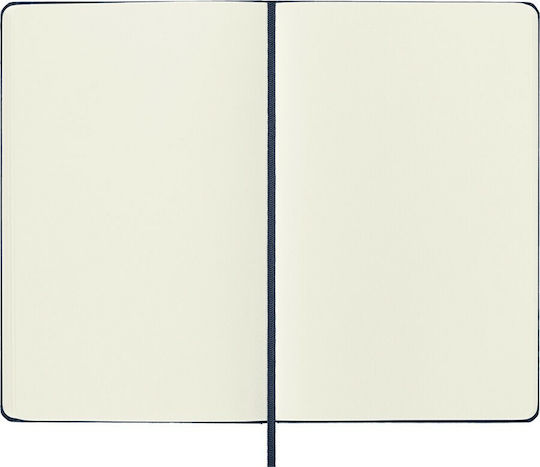 Moleskine QP062B20 Notizbuch 120 Blätter A5 mit leeren Seiten und Gummiband Blau