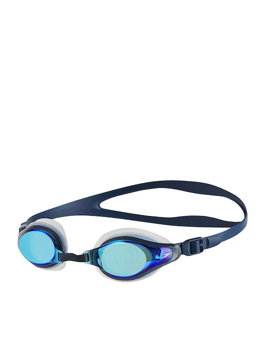 Speedo Mariner Supreme 8-11319B974 Swimming Goggles Adults with Anti-Fog Lenses Blue/Navy Blue 8-11319-B974