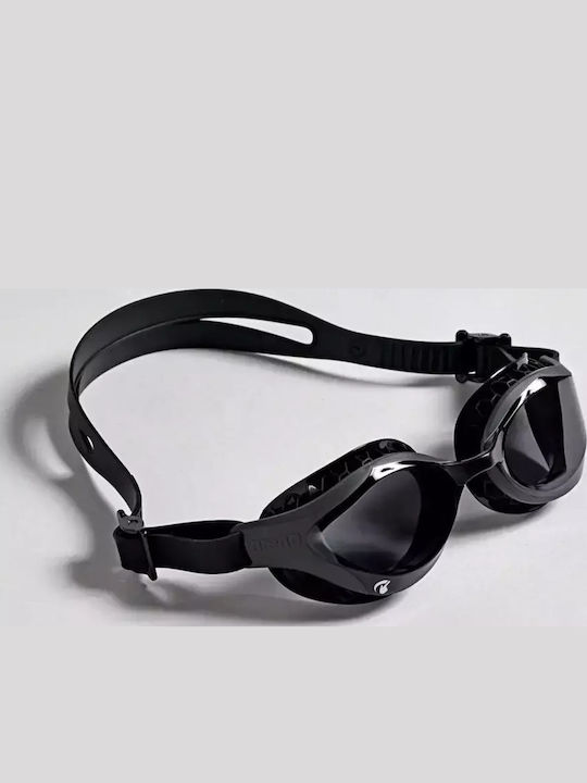 Arena Air Bold Swipe Swimming Goggles For Adults With Anti-Glare Lenses Black