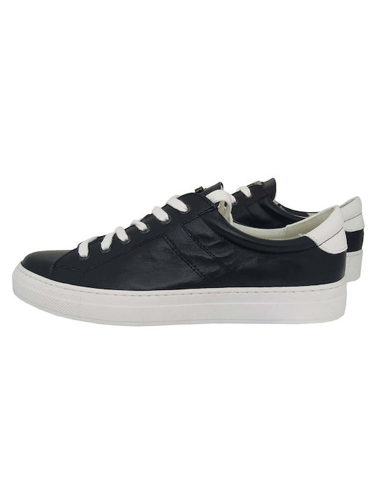 Ръчно изработени маратонки Кожени обувки Black SN03 SNEAKERS BLACK