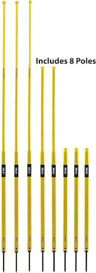 SKLZ Agility Pro Training Poles Κοντάρι Σλάλομ σε Κίτρινο Χρώμα