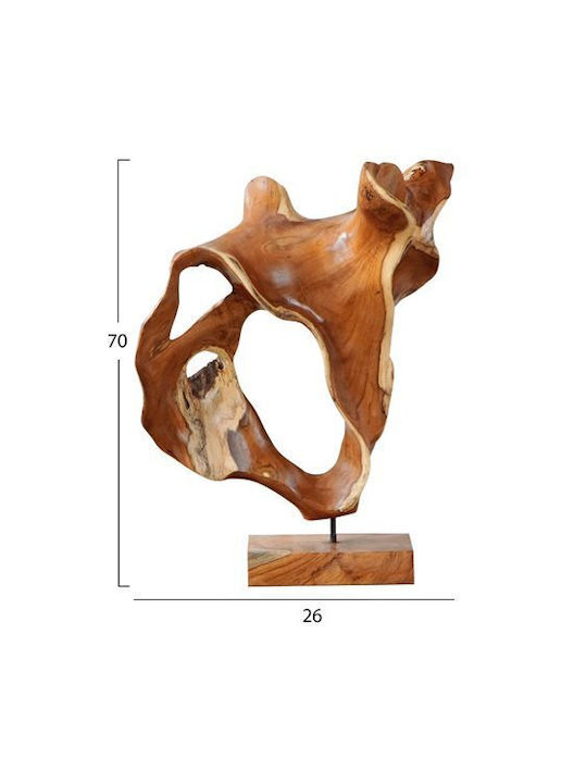 HomeMarkt Wooden Abstract Table Decor 26x16x70cm