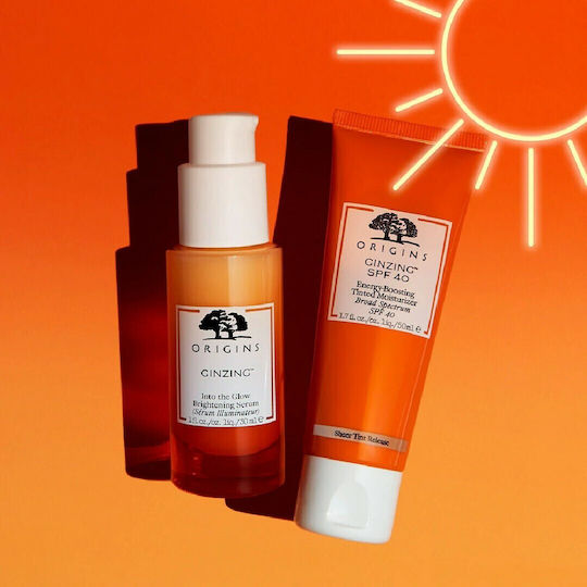 Origins GinZing Moisturizing Cream Serum For Face With Vitamin C & AHA For Brightening & Firming 30ml
