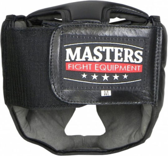Sport Masters KSS4B1 Κάσκα Πυγμαχίας Ενηλίκων Κλείστού Τύπου Δερμάτινη Μαύρη