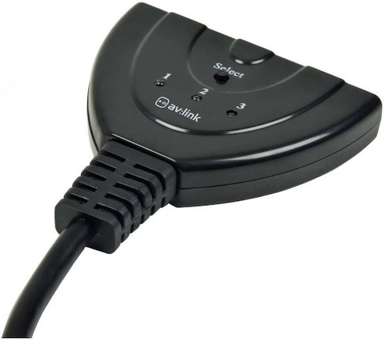 AvLink 3-Port HDMI Switch 128.831UK