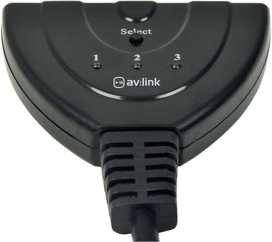 AvLink 3-Port HDMI Switch 128.831UK