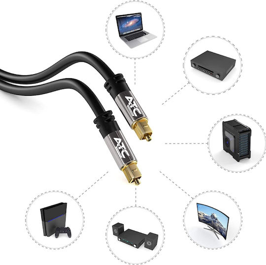 ATC 5m TOS male Optical Cable (02.007.0022)