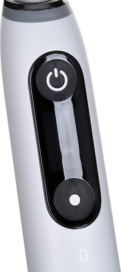 Oral-B iO Series 9 Elektrische Zahnbürste mit Timer, Drucksensor und Reisetasche White Alabaster