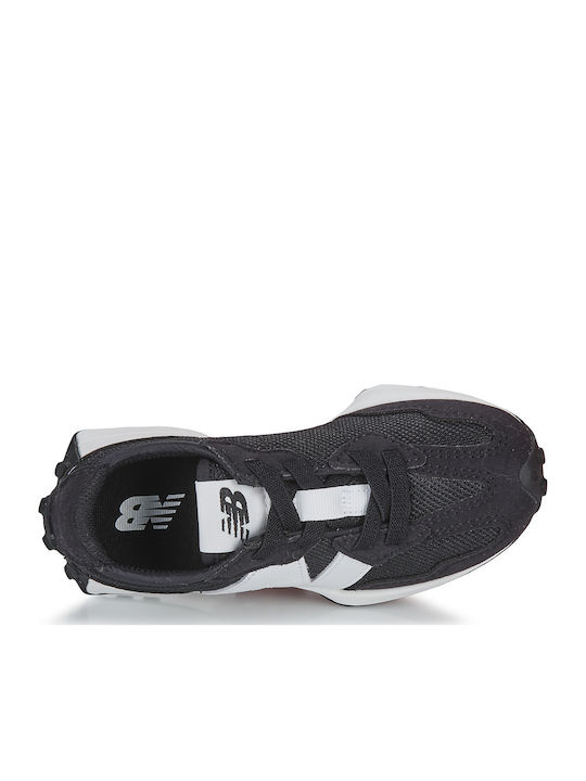 327 Bungee Lace Kids Sneakers Black