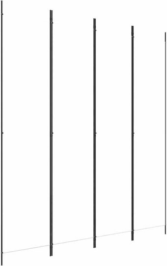 vidaXL Decorativ Paravan Tesatura cu 4 Panouri White 200x220cm