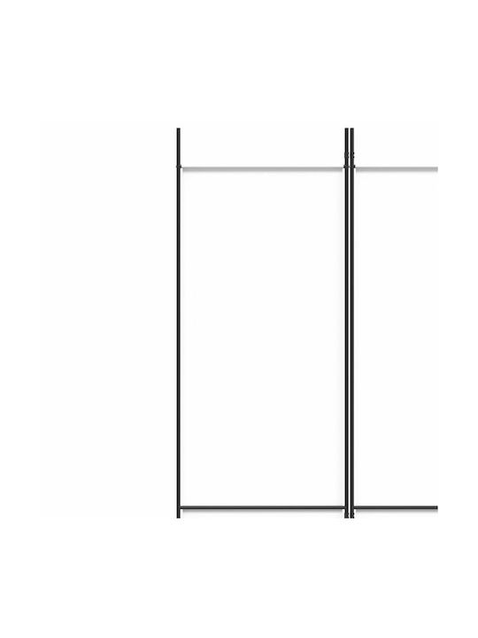 vidaXL Decorativ Paravan Tesatura cu 4 Panouri White 200x220cm