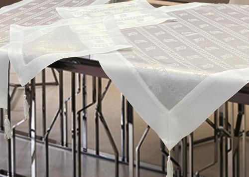 Linea Home Καρέ Σετ 7τμχ Chain White 140x140εκ.