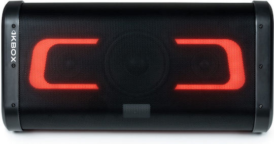 Karaoke-Lautsprecher mit Kabelgebundenen Mikrofonen und Lichteffekten PARTY KBOX PARTYBTIPKBOX Schwarz