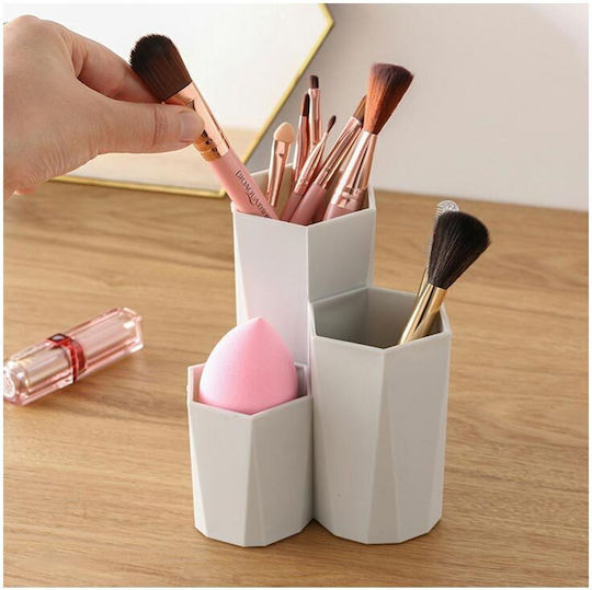 Suporturi Organizare Cosmetice Beige 3buc