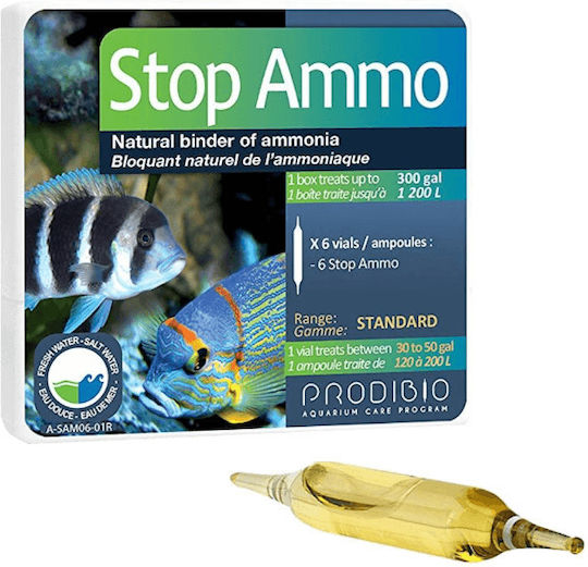 Prodibio Stop Ammo Aquarium Water Treatment for Vitamin Boost