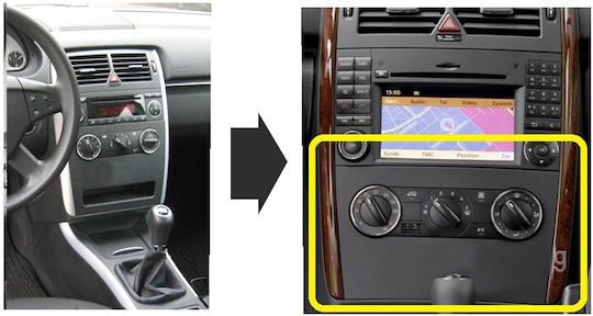 Βάση Στήριξης 2 Din για Mercedes-Benz Sprinter / Viano / Vito 2004 - 2015