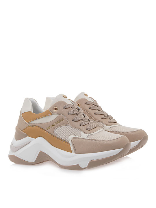 Renato Garini Damen Chunky Sneakers Beige