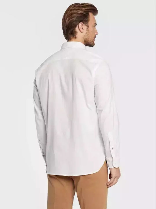 Tommy Hilfiger Men's Shirt Long Sleeve Cotton White