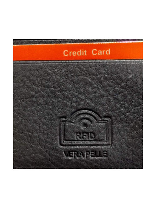 Leather Men's Wallet With RFID Black