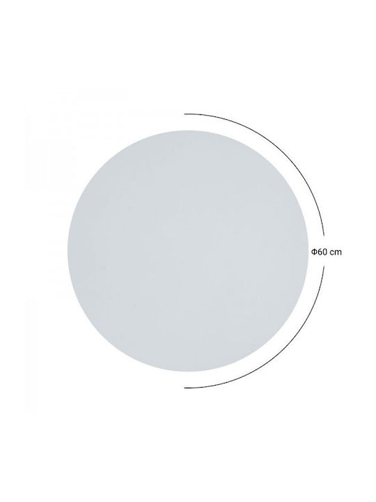 Pakketo PWH-0012 Rund Tischoberfläche Werzalit Grey Cement I 60x60x2.5cm 215-000039 1Stück