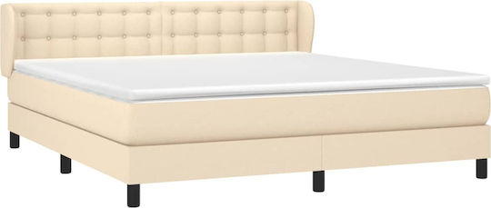 Bett Übergröße Mit Stoff bezogen Blue mit Latten & Matratze 160x200cm