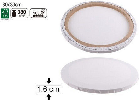 Artix Canvas White 30 cm.